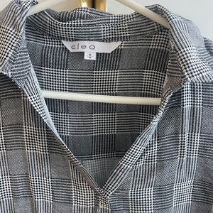 Cleo V neck collared blouse